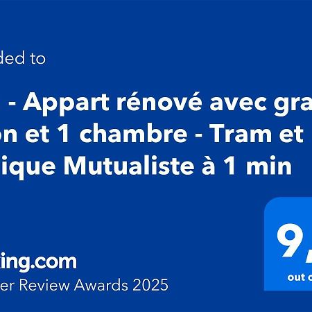 102 - Appart Renove Avec Grand Salon Et 1 Chambre - Tram Et Clinique Mutualiste A 1 Min 格勒诺布尔 外观 照片