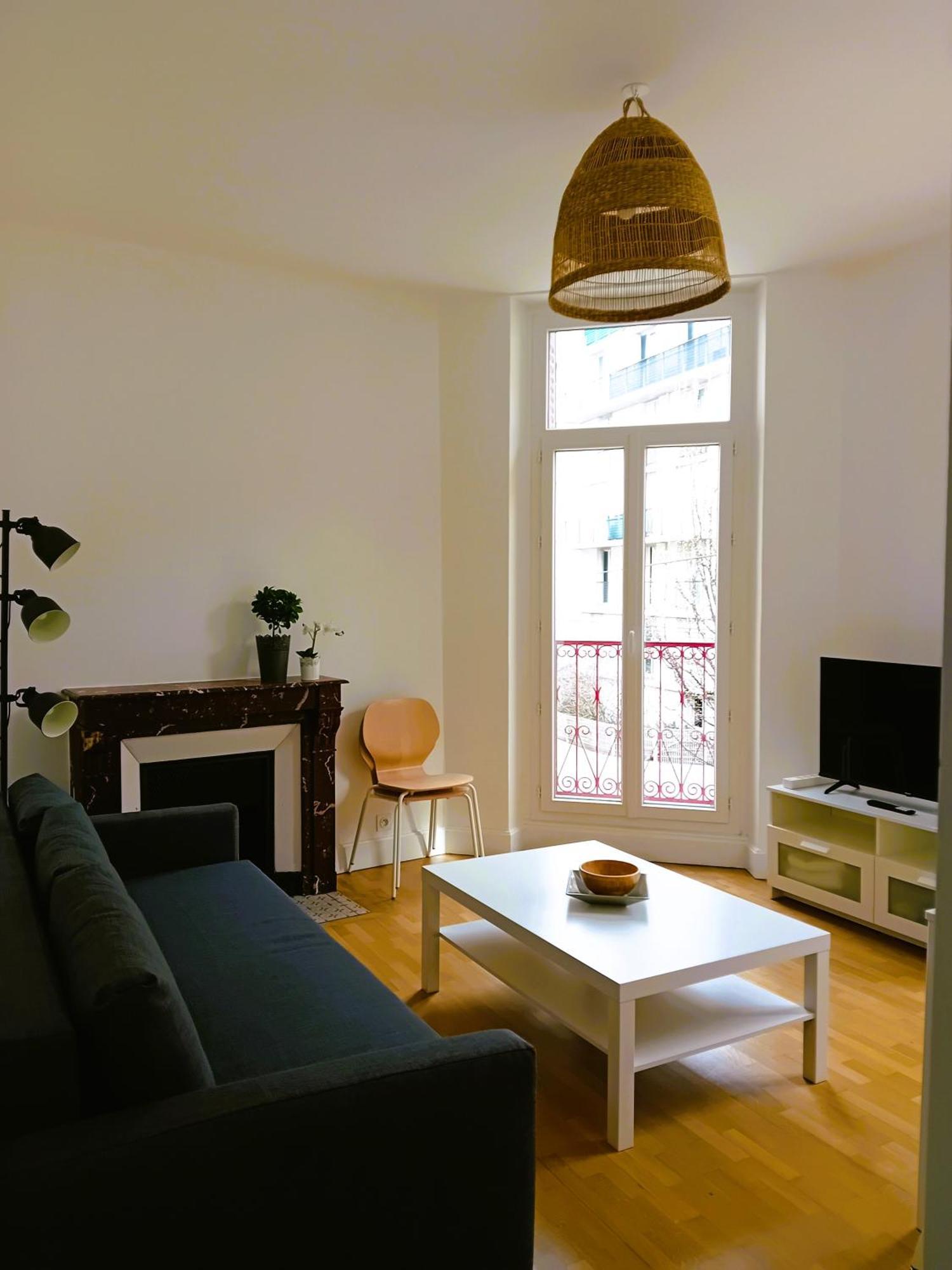 102 - Appart Renove Avec Grand Salon Et 1 Chambre - Tram Et Clinique Mutualiste A 1 Min 格勒诺布尔 外观 照片