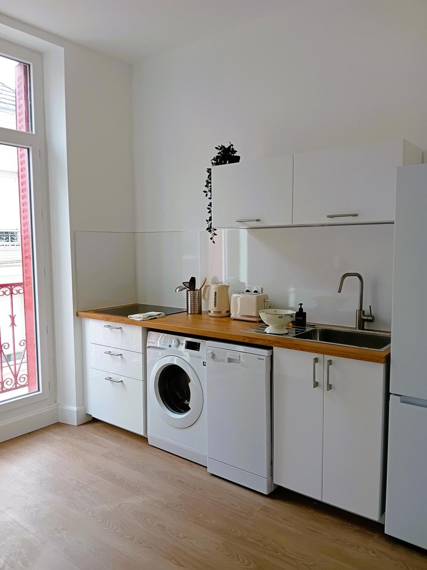 102 - Appart Renove Avec Grand Salon Et 1 Chambre - Tram Et Clinique Mutualiste A 1 Min 格勒诺布尔 外观 照片